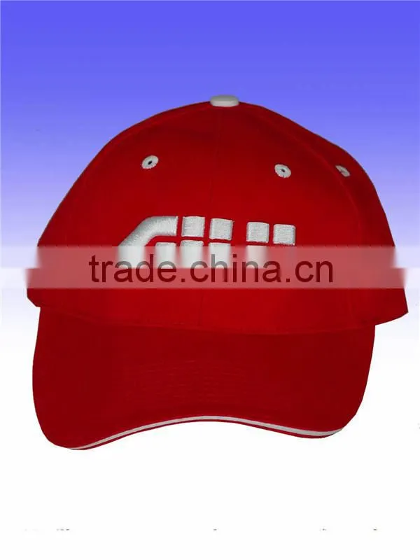 High quality fashion embroidered 100% cotton 6 panel Baseball Cap