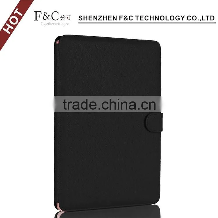 Shenzhen F&C hand-crafted premium PU leather Material folio cover for macbook case 11" 12" 13" 15" Compatible