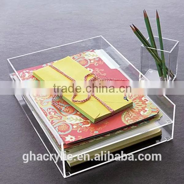 GH-RZ601 customized acrylic racks for office ,customized acrylic rack high quality acrylic