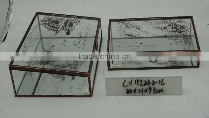Factory made Glass Jewelry Boxes