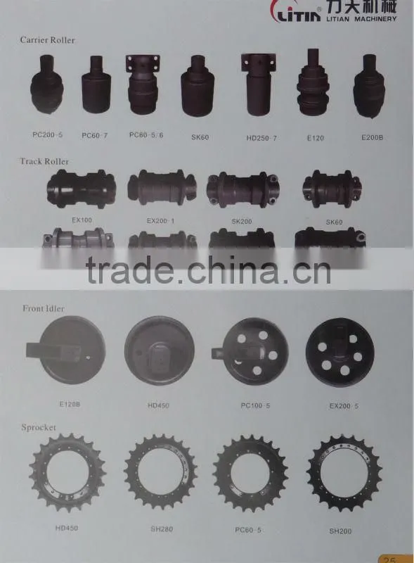 Precision casting E200B excavator carrier rollers