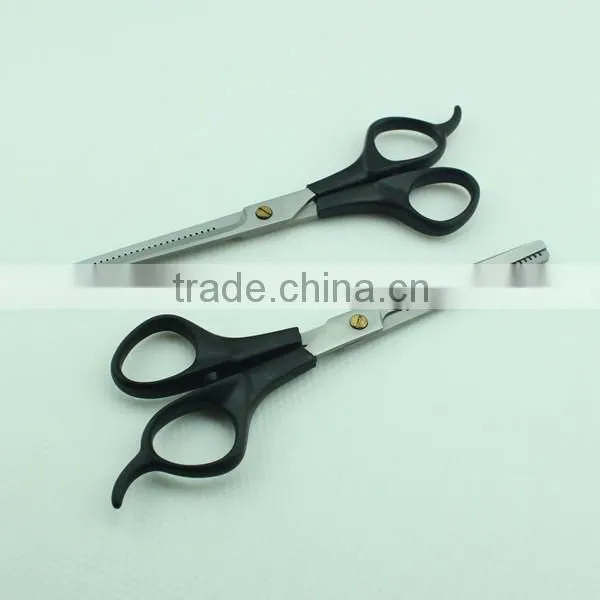 Professional Hair Cut Salon Stainless Steel Single Teeth Blade Barber Scissors