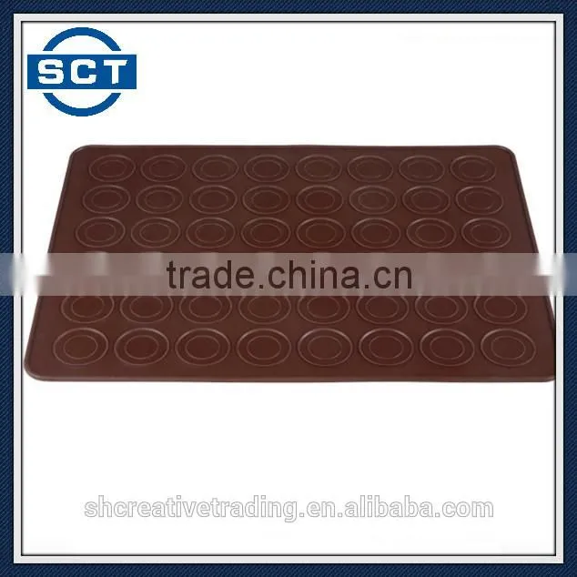 Silicone Macaron Mat Pastry Cookie Muffin Baking Tray Mold Mould DIY 48-Capacity