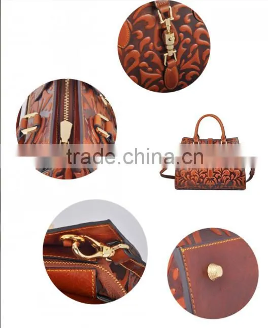 Fashion Trend Elegant Style Genuine Leather Handbag Wholesale