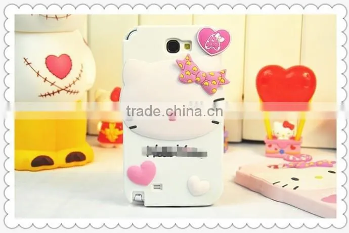 2013 New Arrival Cute Animal Shaped Silicone Lighter Mobile Phone Cases for Sumsung Note2/N7100/9500 S3/I9300 "11"