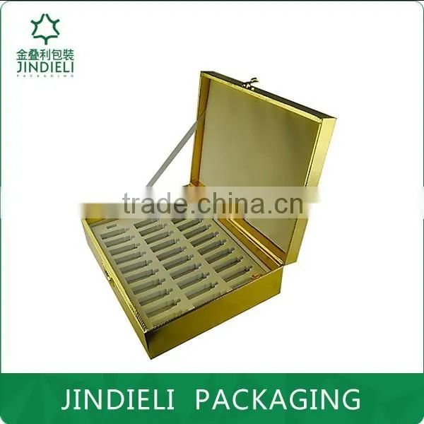 shiny gold cover cosmetics gift boxes