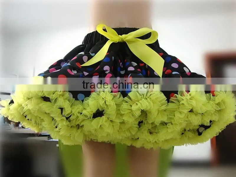 Newborn fashion dress hot pink baby pettiskirt infant polka dot tutu dress for girls
