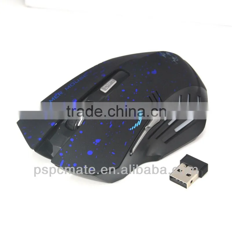 2.4GHz gaming Ergonomic Shape Outstanding Quality Wireless Red LED Tracking Mouse
