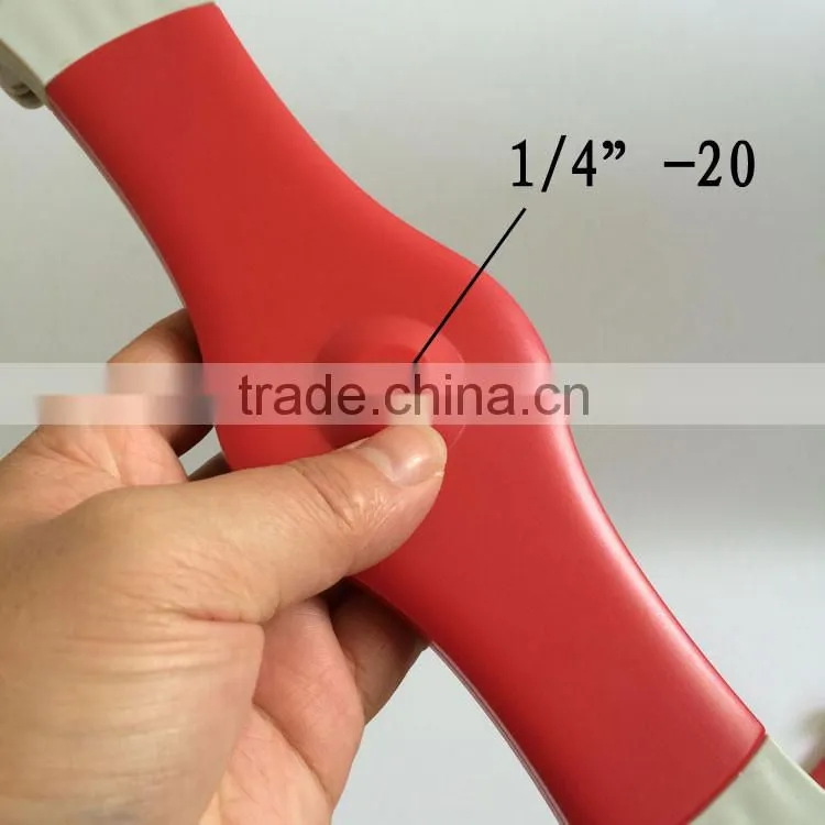 1/4"-20 screw retractable tablet stand holder for iPad mini 1 2 air 2 4/7-11inch tablet and GPS in red color