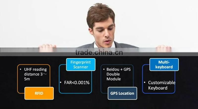 Android Barcode Reader With RFID Reader/ GPS/ GPRS/ WIFI/Bluetooth/2D scanner