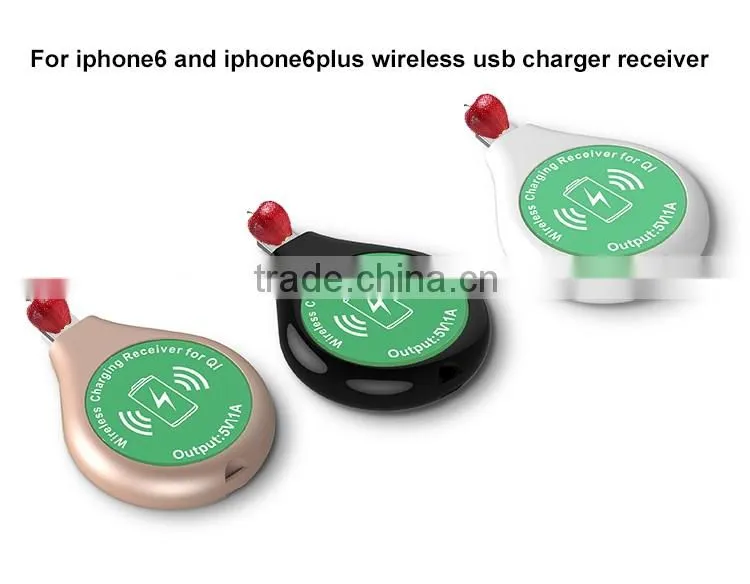 Cute wireless charging receiver usb plug for all android smart phone using in startburk