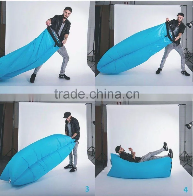 Outdoor Inflatable Sleeping Bag Mat Pinic Air Mattress Bed Beach Sofa