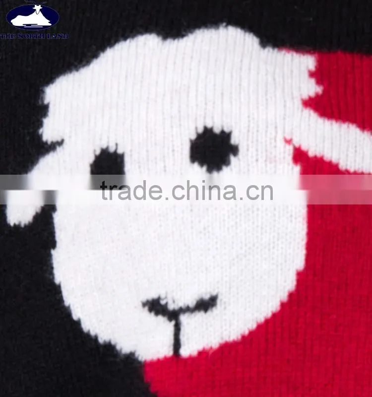 Ladies' C Neck Intersia Pullover CSW15042808L