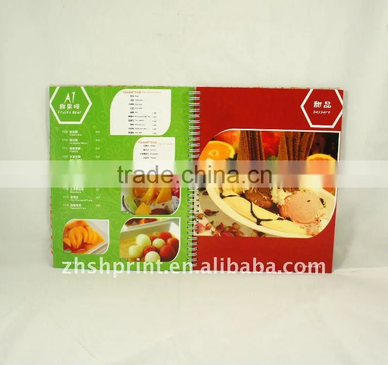 ice-cream restaurant menus