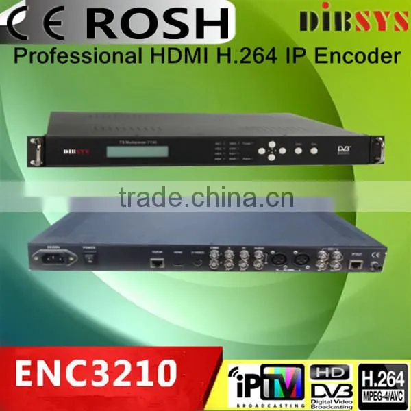 High-quality digital tv H264 encoder with hdmi/hd sdi input interface