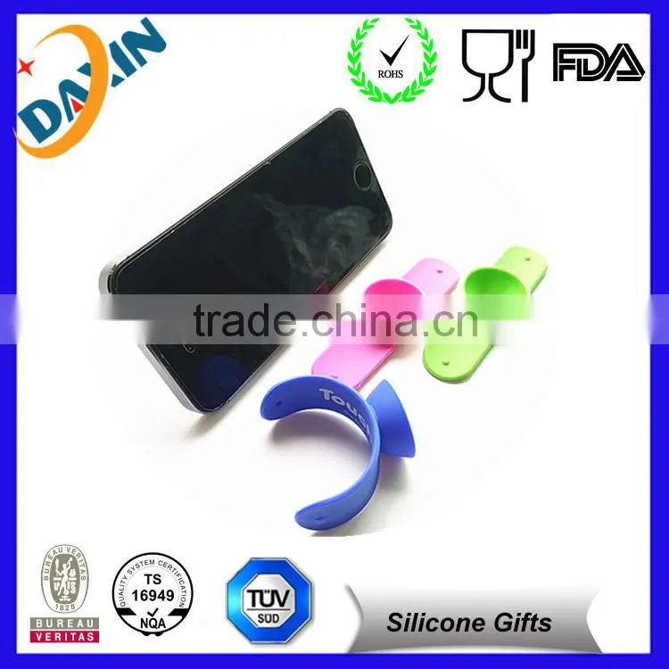New design colorful various silicone plastic silicone mobile phone stand