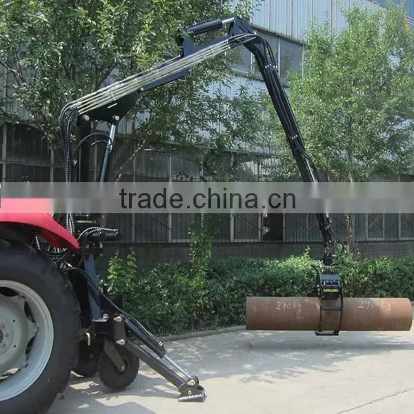 1 tons 3 tons telescopic crane for log trailer with crane powered by diesel engine