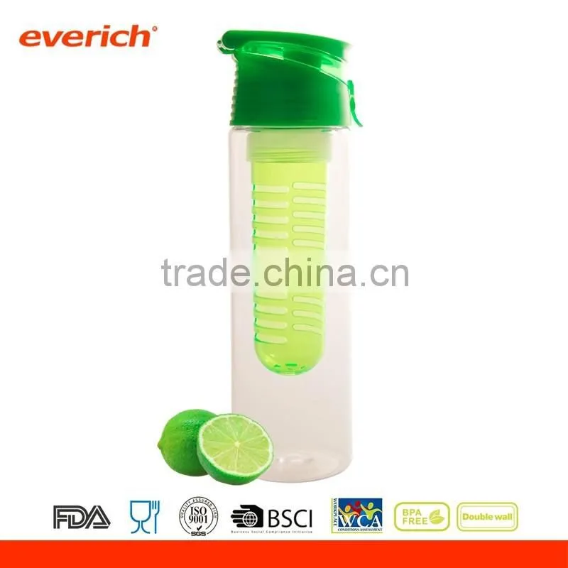 New products 2016 fruit water bottle / plastic drink sports bottle / water bottle fruit infuser