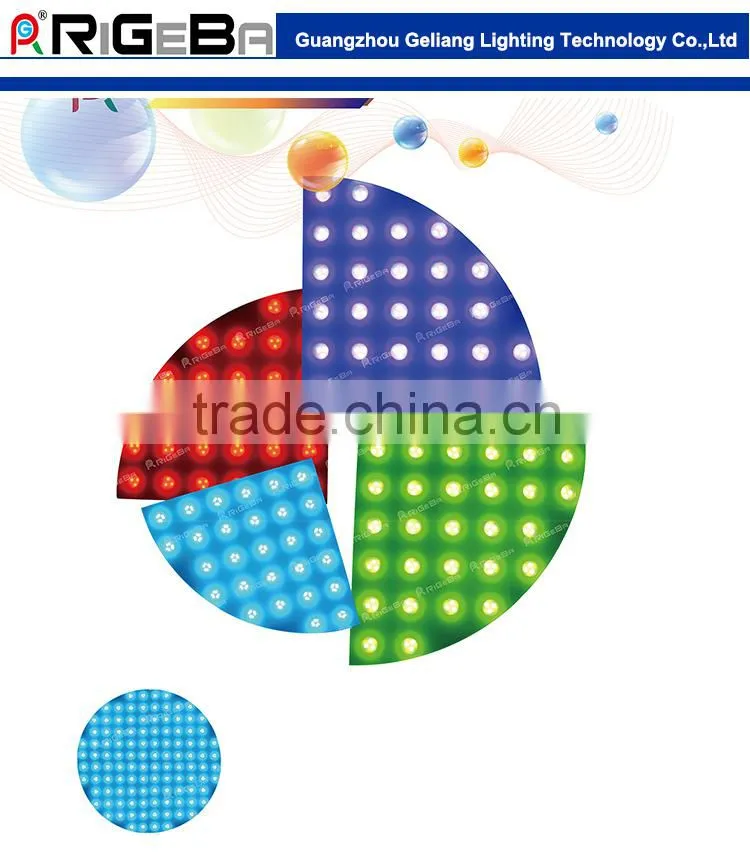 2015 newest sector round shape digital charming led dance floor