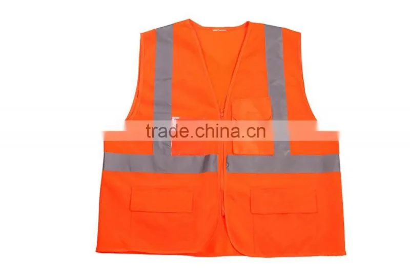 High Quality Hi-vis String Vest With Pockets Security Safety Workwear en471 CE certified