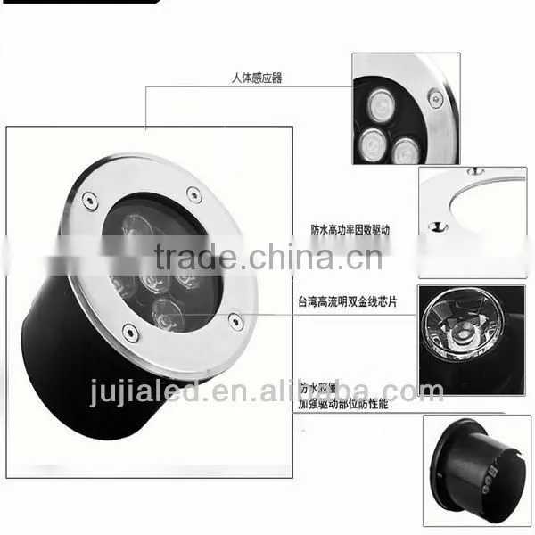 JU-3002 6W led underground lights,led light garden spot lights,led inground lights,LED Garden Lights