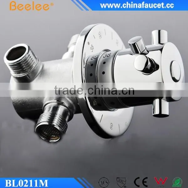 Beelee BL0211M G1/2" Brass Thermostatic Mixing Valve, Thermostatic Control Valve