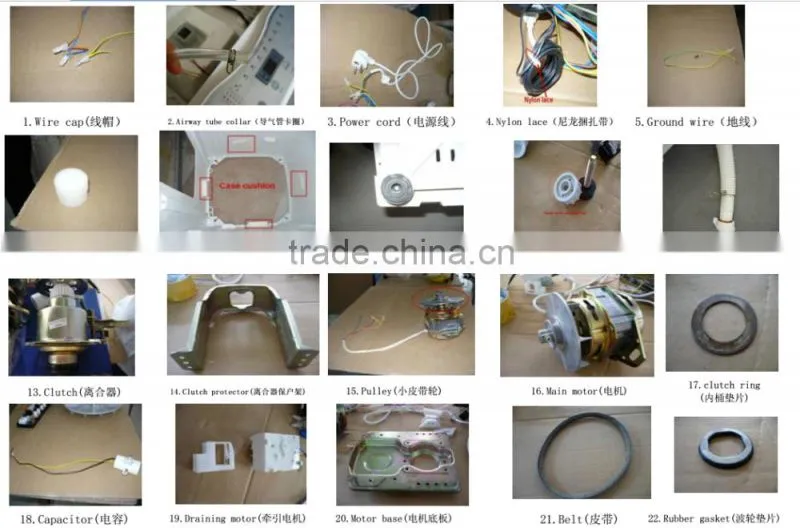 washing machine spare parts full auto washing machine parts Overflow pipe,inside water drain pipe,pulsator insert