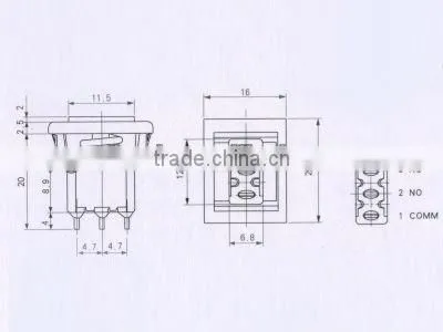 Momentary Pushbutton switch&UL toggle switch with ROHS