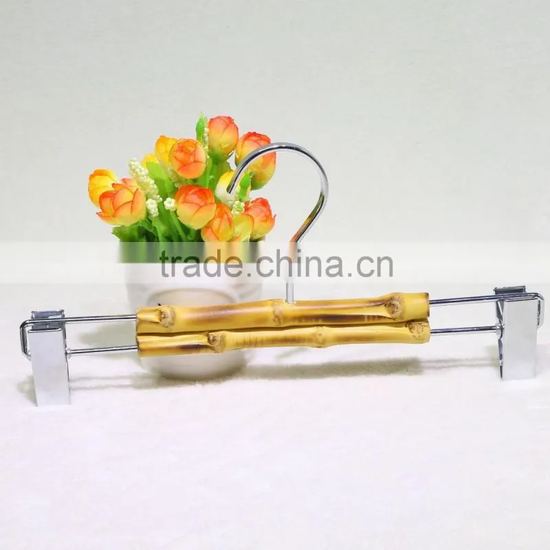New fashionable bamboo hanger with metal rack
