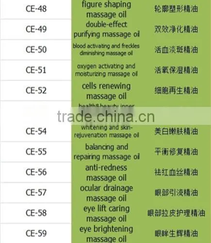 for spa salon pack body care massage oil