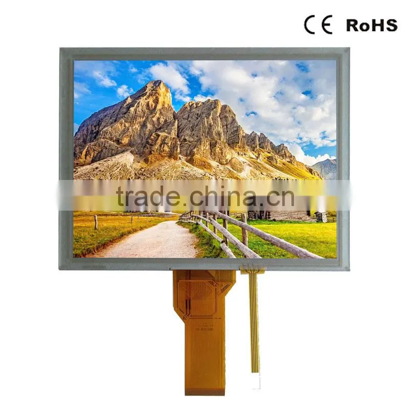 8" inch LCD display module RGB interface 50 pins connector 800x600 pixel with touch screen