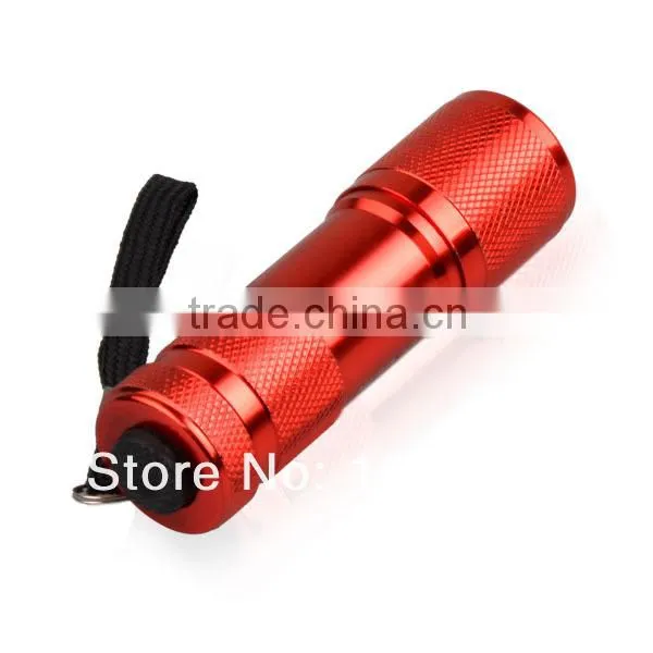 mini aluminum multiband 9 UV Led ultraviolet torch