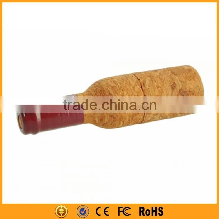 gift products wooden bulk wine bottle usb flash drive 64gb with logo