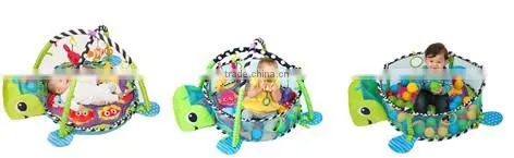 Cute turtle waterproof soft animal plush baby play mat