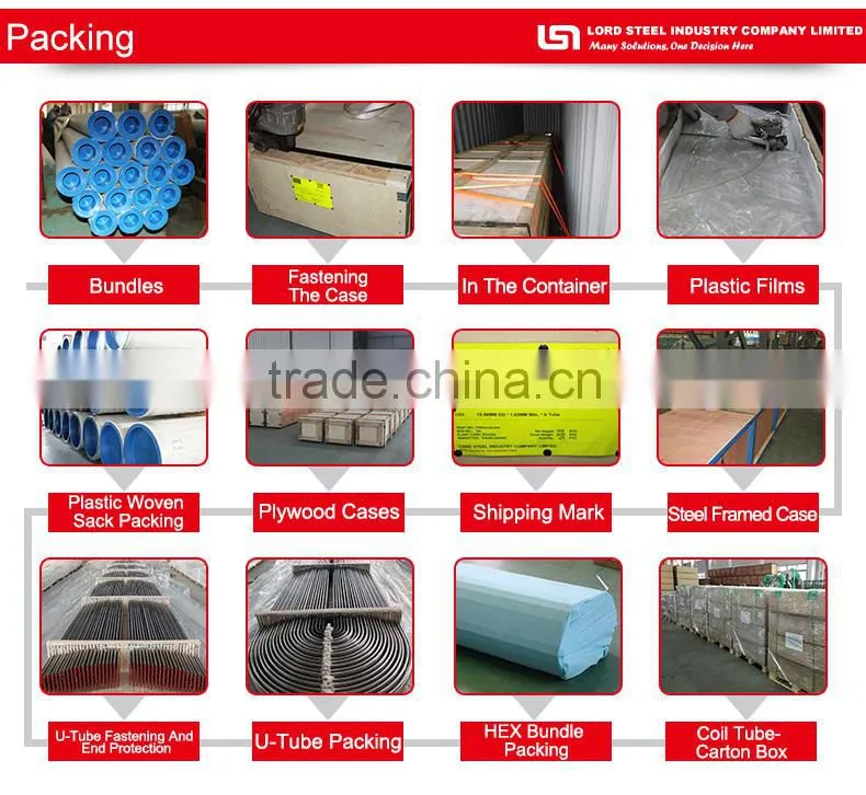 For condenser U Shaped heat exchange Stainless Steel tube