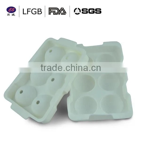 High quality fashionable professional egg shape Silicone Ice cube Tray