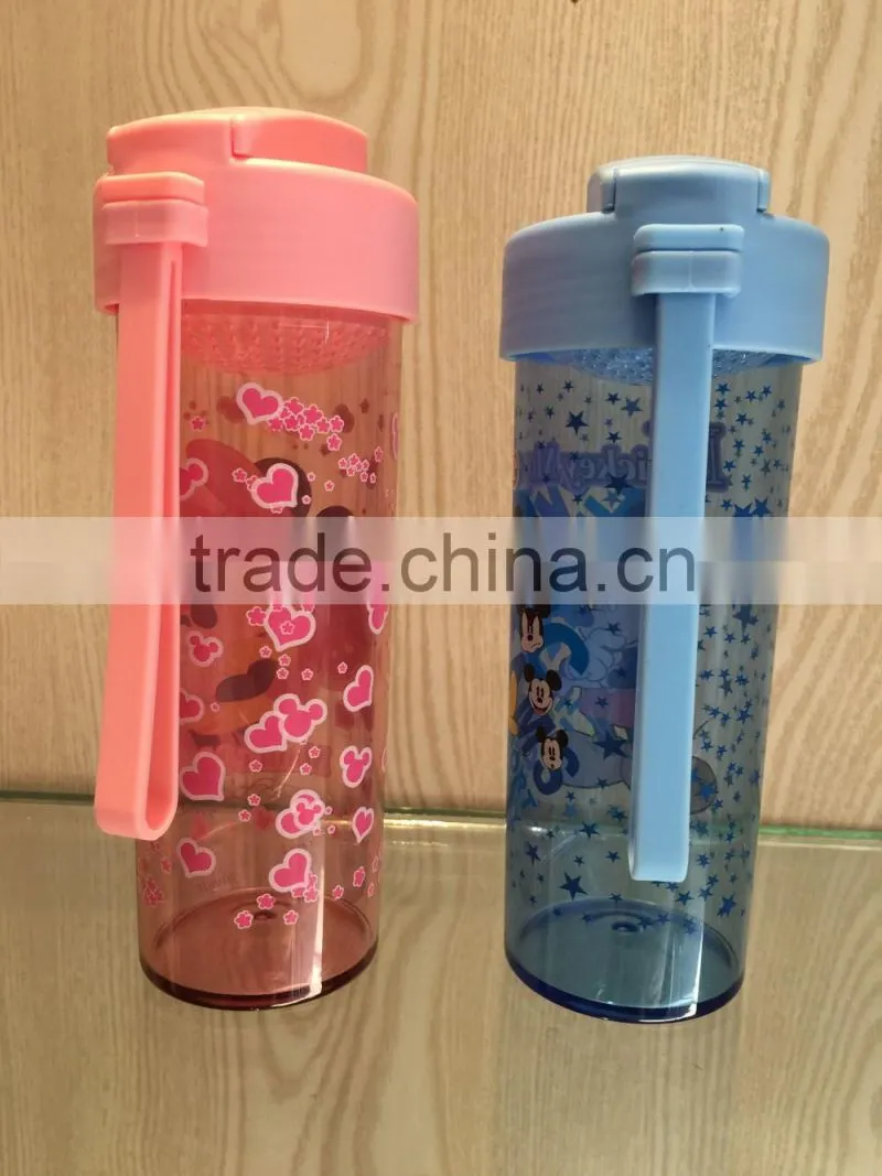 cheap reusable water bottles/empty water bottle/water bottle with straw