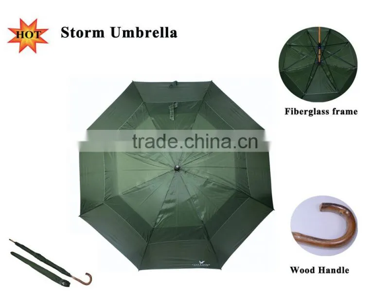 Factory Directly Sell Double Canopy Wind Resistant Storm Umbrella