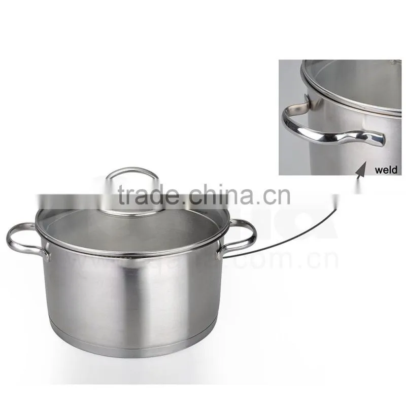 Induction Stainless steel handle cookware pots