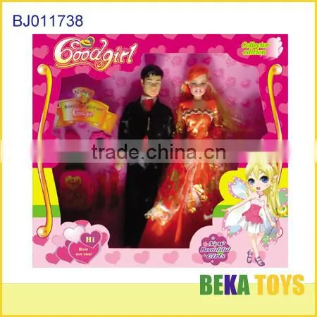 good girl series roca girl doll with her boy friend beautiful girl set couples dolls