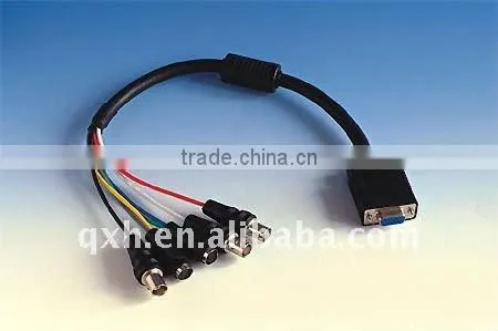 High Quality standard VGA to 4BNC monitor Cable