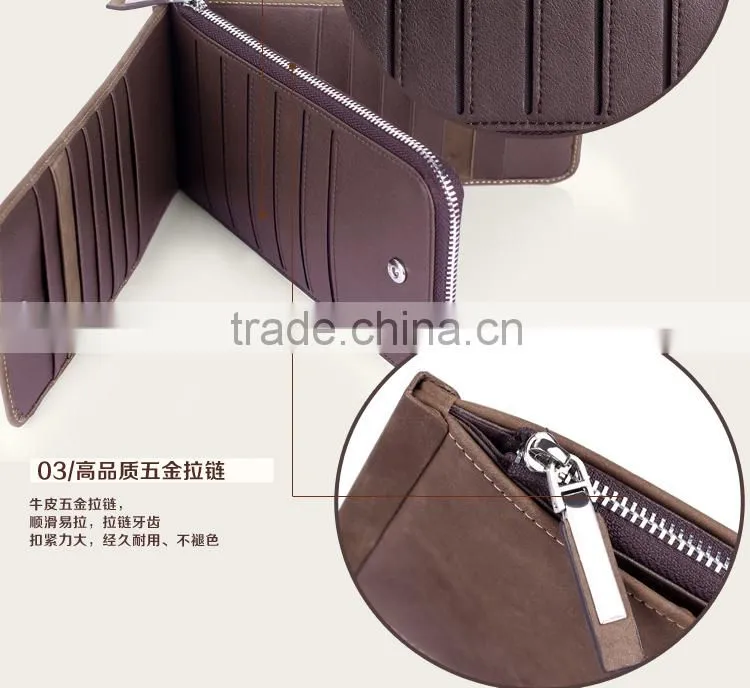 2015 Most popular fashion hot sell leather money clip credit card holder