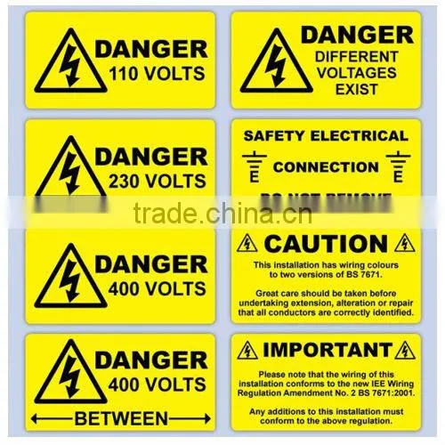 Electrical Warning Label