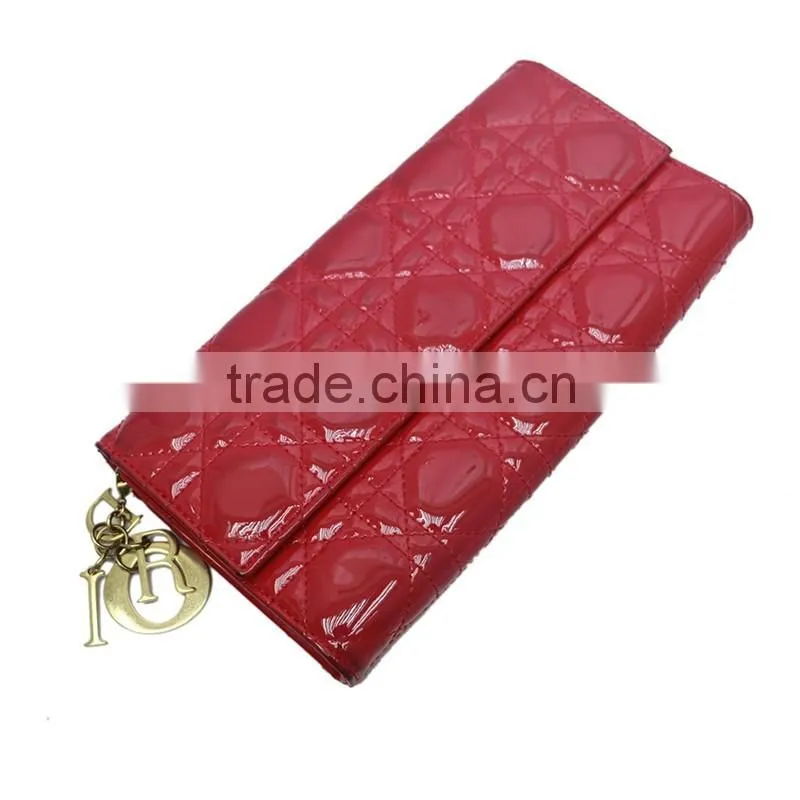 Long Genuine Leather Atomosphere Branded womens Hasp wallet