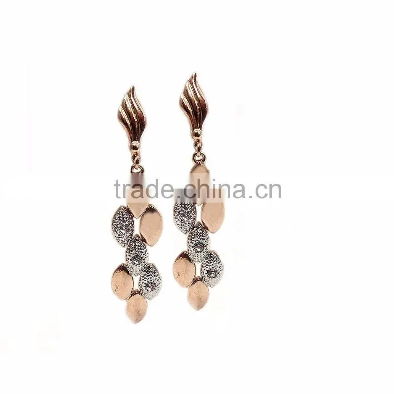 2016 fashion 18K gold plated classic flower design earring