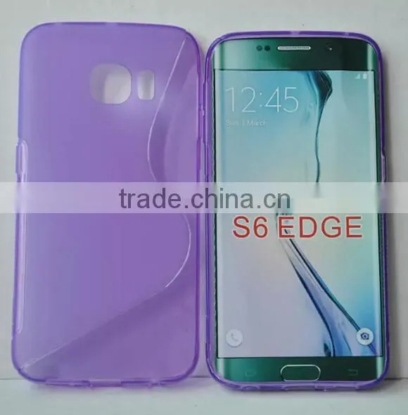 Wholesale Price Colorful S-line Soft TPU Cover For Samsung Galaxy S6/S6 edge