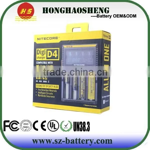Charging 4 batteries simultaneously D4 charger NOTECORE intelligent charger D4