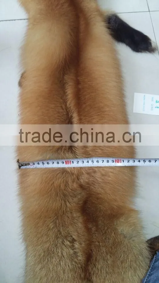 Real Silver Fur Skin / Natural Fox Fur Skin / Tanned Red Fox Fur Skin For Coat