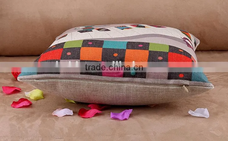 2015 korean music little people cute children cartoon office sofa cotton and linen pillowcases back cushion