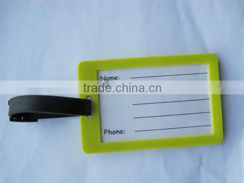 pvc luggage tag